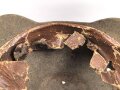 1.Weltkrieg, Korpus für eine Pickelhaube für Mannschaften aus Filz, Klebstoffreste innen