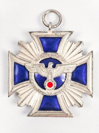 NSDAP Dienstauszeichnung in silber. Massive, dreiteilige...