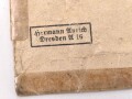 Tüte zum Kriegsverdienstkreuz 2. Klasse mit Schwertern, Hersteller Hermann Aurich Dresden