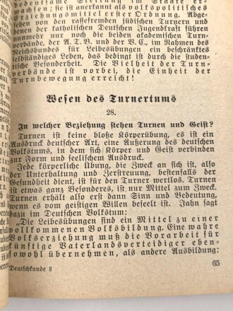 "Deutschkunde" datiert 1934, 341 Seiten, DIN A6