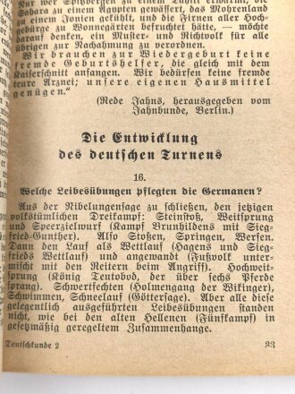 "Deutschkunde" datiert 1934, 341 Seiten, DIN A6