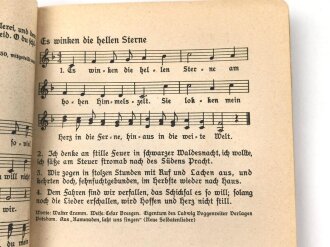 "Morgen marschieren wir - Liederbuch der deutschen Soldaten" datiert 1941, 219 Seiten, DIN A5