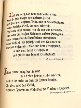 "Adolf Hitler an siene Jugend" datiert 1938, 219 Seiten, über DIN A5