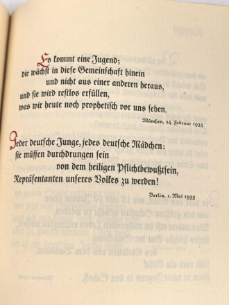 "Adolf Hitler an siene Jugend" datiert 1938, 219 Seiten, über DIN A5