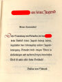 "Adolf Hitler an siene Jugend" datiert 1938, 219 Seiten, über DIN A5