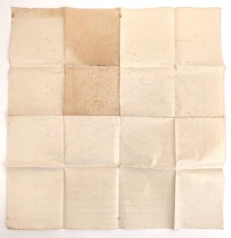 1. Weltkrieg Karte "Vaux C." 65 x 67 cm