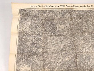 "Karte für die Manöver des XVII....