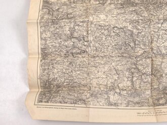 "Karte für die Manöver des XVII. Armee-Korps, sowie der 21. u. 25. Division 1903" Maße: 79 x 86 cm