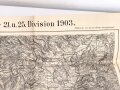 "Karte für die Manöver des XVII. Armee-Korps, sowie der 21. u. 25. Division 1903" Maße: 79 x 86 cm