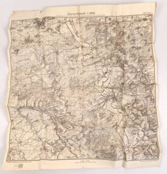 1. Weltkrieg , Verdun und Umgebung"Übersichtskarte mit feindlichern Stellungen nach dem Stande vom 2. August 1915" 62 x 68 cm