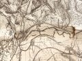 1. Weltkrieg , Verdun und Umgebung"Übersichtskarte mit feindlichern Stellungen nach dem Stande vom 2. August 1915" 62 x 68 cm