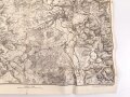 1. Weltkrieg , Verdun und Umgebung"Übersichtskarte mit feindlichern Stellungen nach dem Stande vom 2. August 1915" 62 x 68 cm