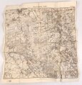 1. Weltkrieg , Verdun und Umgebung"Übersichtskarte mit feindlichern Stellungen nach dem Stande vom 2. August 1915" 62 x 68 cm