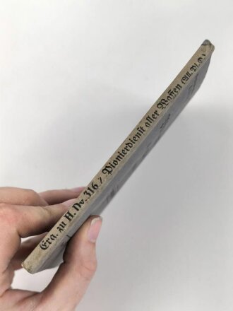 Ergänzungsheft zur H.Dv. 316 "Pionierdienst aller Waffen - Ergänzungsheft" datiert 1941, 105 Seiten, über DIN A6