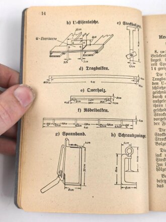 Ergänzungsheft zur H.Dv. 316 "Pionierdienst aller Waffen - Ergänzungsheft" datiert 1941, 105 Seiten, über DIN A6