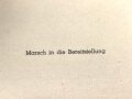 Dekorativer Druck aus der Zeit des zweiten Weltkrieges "Marsch in die Bereitstellung" Maße: 24,5 x 30,5 cm