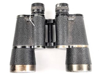 Dienstglas 10 x 50 Wehrmacht. Hersteller beh. Klare Durchsicht, Strichplatte rechts deutlich. verstellring schwer gängig