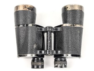 Dienstglas 10 x 50 Wehrmacht. Hersteller beh. Klare Durchsicht, Strichplatte rechts deutlich. verstellring schwer gängig