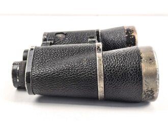 Dienstglas 10 x 50 Wehrmacht. Hersteller beh. Klare Durchsicht, Strichplatte rechts deutlich. verstellring schwer gängig
