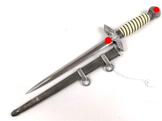 Dolch für Offiziere der Luftwaffe. Saubere Klinge von Hörster Solingen. Zusammengehörig, guter Gesamtzustand