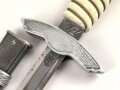 Dolch für Offiziere der Luftwaffe. Saubere Klinge von Hörster Solingen. Zusammengehörig, guter Gesamtzustand