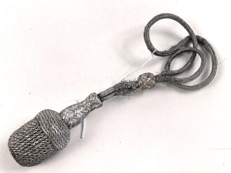 Portepee zum Dolch für Offiziere der Luftwaffe. Stark getragen