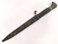 Extraseitengewehr KS98 für Angehörige des Heeres mit Klingenätzung. Hersteller Eickhorn Solingen. Klinge in gutem Zustand, sonst eher bescheiden