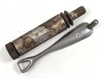 RG 34, Reinigungsgerät 34  Wehrmacht. Hersteller arr43, Luftwaffenblauer Originallack