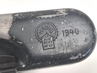 RG 34, Reinigungsgerät 34  Wehrmacht. Hersteller HAWIG 1940, Luftwaffenblauer Originallack , WaA100