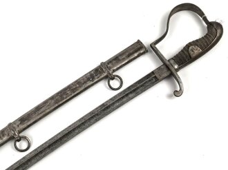 Preusssen Säbel, Eigentumstsück mit beidseitiger Klingenätzung. Bescheidener Zustand, sicherlich zu verbessern
