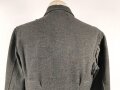 Heer, Feldbluse für Mannschaften Modell 1943. Stark getragenes Stück, die Kragenspiegel original vernäht