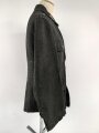 Heer, Feldbluse für Mannschaften Modell 1943. Stark getragenes Stück, die Kragenspiegel original vernäht