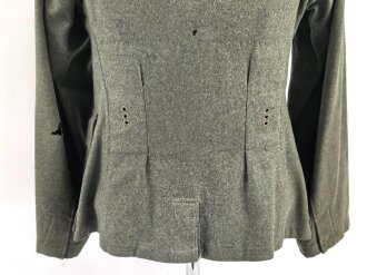 Heer, Feldbluse für Mannschaften Modell 1936. Getragenes Stück, die Effekten höchstwahrscheinlich original vernäht.