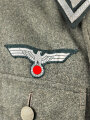 Heer, Feldbluse für Mannschaften Modell 1936. Getragenes Stück, die Effekten höchstwahrscheinlich original vernäht.
