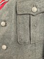 Heer, Feldbluse für Mannschaften Modell 1936. Getragenes Stück, die Effekten höchstwahrscheinlich original vernäht.