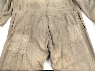 Arbeitskombi Wehrmacht, keinerlei Stempelung erkennbar, stark getragenes Stück