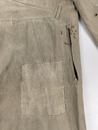 Arbeitskombi Wehrmacht, keinerlei Stempelung erkennbar, stark getragenes Stück