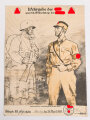 Erinnerungsurkunde anlässlich der "Wehrgabe der SA zum 46. Geburtstag des Führers am 20. April 1935" Standarte R119 Stuttgart" Maße 28 x 39cm, mittig gefaltet