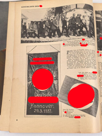 "Geschichte der SA" Großformatiges Bilderbuch mit 127 Seiten, ein Bildnis des Stabchef lose innliegend. Maße 26 x 36cm