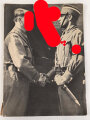 "Geschichte der SA" Großformatiges Bilderbuch mit 127 Seiten, ein Bildnis des Stabchef lose innliegend. Maße 26 x 36cm