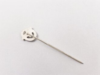 Luftwaffe Beobachterabzeichen, Miniatur 11mm, Ausführung nach dem Ordensgesetz von 1957 ohne Hakenkreuz. Sie erhalten ein ( 1 ) Stück aus altem Herstellerbestand