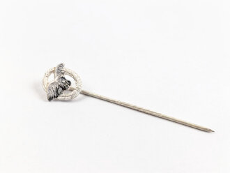 Luftwaffe Beobachterabzeichen, Miniatur 9mm, Ausführung nach dem Ordensgesetz von 1957 ohne Hakenkreuz. Sie erhalten ein ( 1 ) Stück aus altem Herstellerbestand