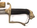 Bayern, Infanterie Offizier Säbel Modell 1836 . Beidseitig geäzte Klinge, ungereinigt. Das Griffstück mit leichtem Spiel, die Scheide nachlackiert, sonst guter Gesamtzustand.