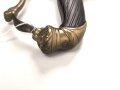 Bayern, Infanterie Offizier Säbel Modell 1836 . Beidseitig geäzte Klinge, ungereinigt. Das Griffstück mit leichtem Spiel, die Scheide nachlackiert, sonst guter Gesamtzustand.