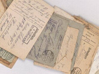 1. Weltkrieg , Konvolut Feldpost eines Angehörigen unter anderem "Pionier  ( Mineur) Kompanie 411". Insgesamt 43 Belege, dazu vier Fotos