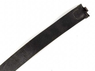 Koppelriemen für Mannschaften des Heeres. Späte Ausführung, mit Reichsbetriebsnummer. Gesamtlänge 96cm