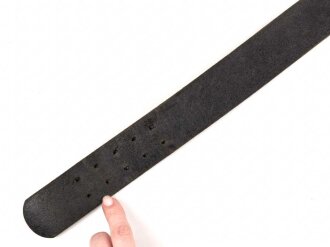 Koppelriemen für Mannschaften des Heeres. Späte Ausführung, mit Reichsbetriebsnummer. Gesamtlänge 96cm
