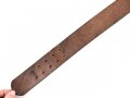Koppelriemen für Mannschaften des Heeres. Späte Ausführung, mit Reichsbetriebsnummer. Gesamtlänge 96cm