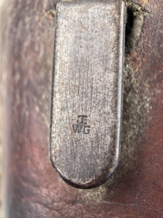 Österreich k.u.k., Seitengewehr Mannlicher Modell 1895 für Unteroffiziere. Im Koppelschuh. Auf der Griffschale Emblem " "der Heimat treu"