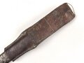 Österreich k.u.k., Seitengewehr Mannlicher Modell 1895 für Unteroffiziere. Im Koppelschuh. Auf der Griffschale Emblem " "der Heimat treu"
